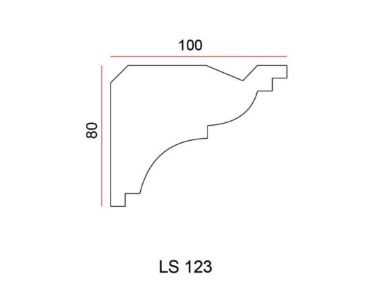 Listwa przysufitowa Exterior LS123