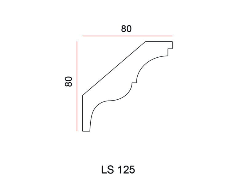 Listwa przysufitowa Exterior LS125