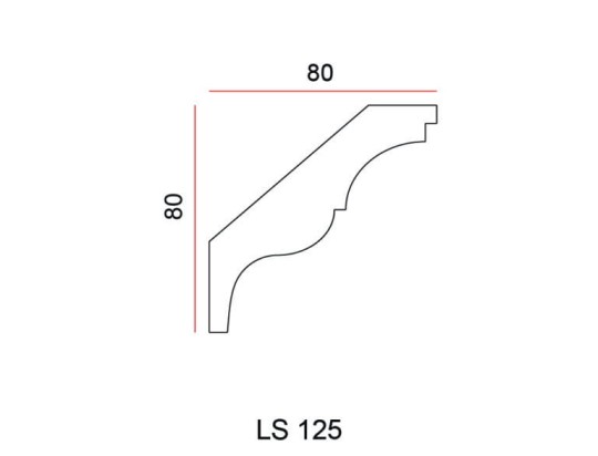 Listwa przysufitowa Exterior LS125