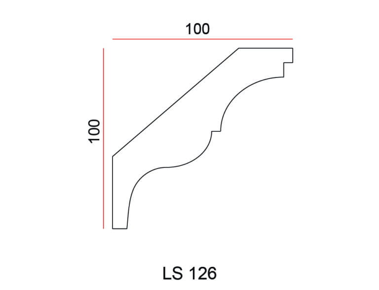 Listwa przysufitowa Exterior LS126