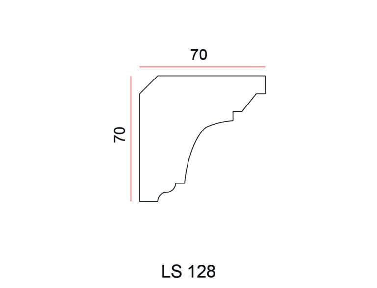 Listwa przysufitowa Exterior LS128