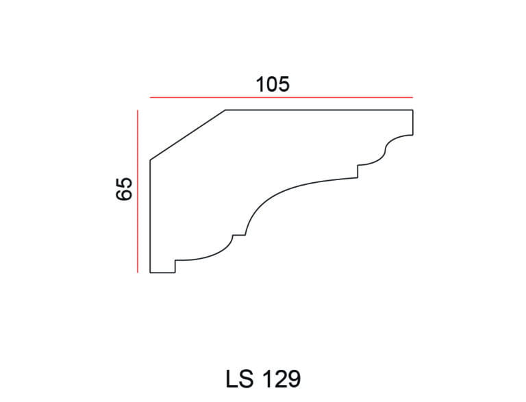 Listwa przysufitowa Exterior LS129