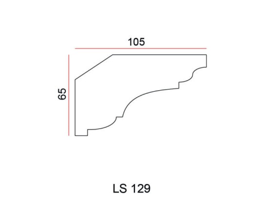 Listwa przysufitowa Exterior LS129