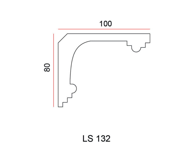 Listwa przysufitowa Exterior LS132