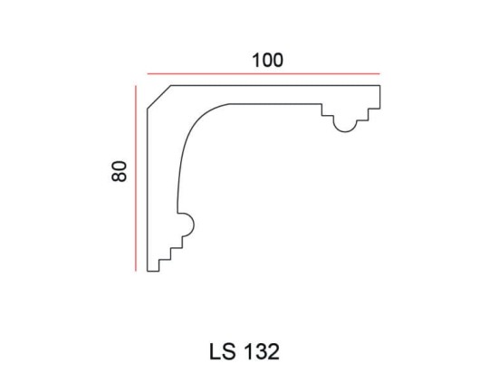 Listwa przysufitowa Exterior LS132
