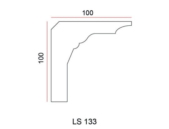 Listwa przysufitowa Exterior LS133