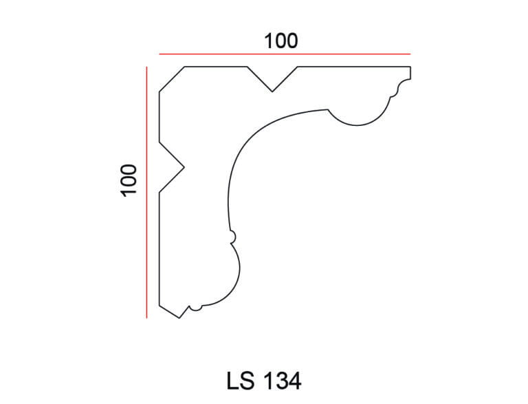 Listwa przysufitowa Exterior LS134