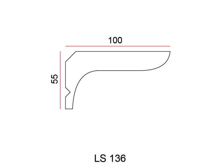 Listwa przysufitowa Exterior LS136