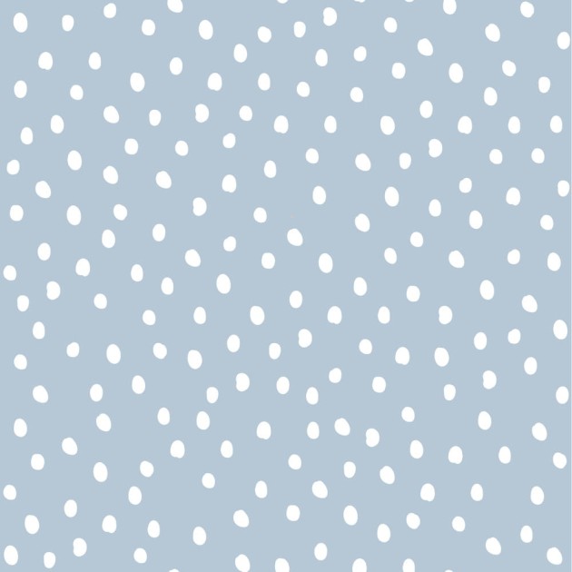 Dekornik DEKO.TAP.230 Simple Irregular Dots Light Blue - tapeta w nieregularne kropki