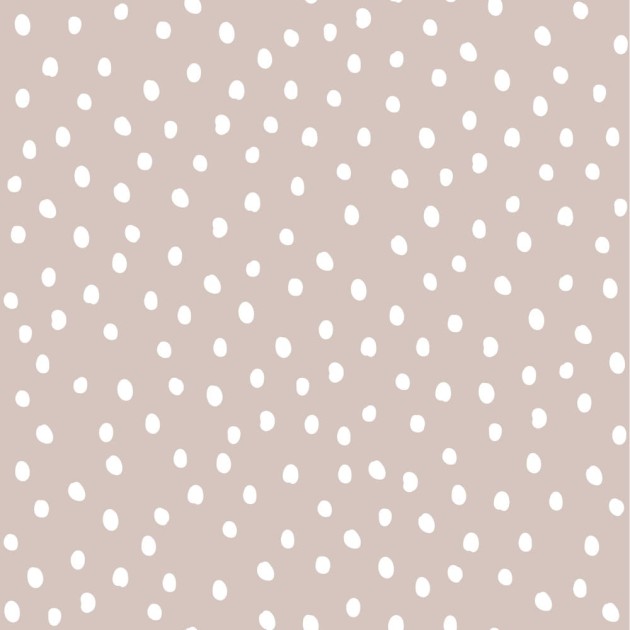 Dekornik DEKO.TAP.231 Simple Irregular Dots Powder Pink White - tapeta w nieregularne kropki