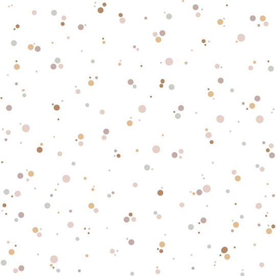 Dekornik DEKO.TAP.244 Simple Dots Minimini Cinnamon Powder Pink - tapeta w kolorowe kropki