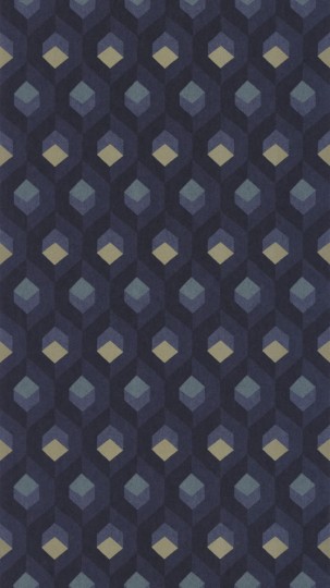 Tapeta Casadeco Helsinki HELS 8205 65 23 Hexacube Encre