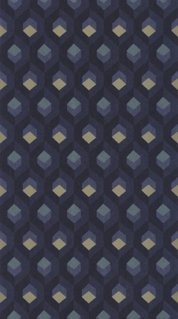Tapeta Casadeco Helsinki HELS 8205 65 23 Hexacube Encre