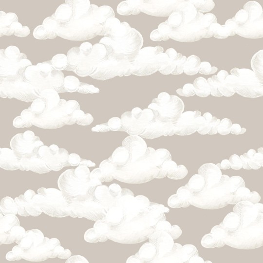 Dekornik DEKO.TAP.285 Classic Velveteen Clouds Beige - tapeta w chmury
