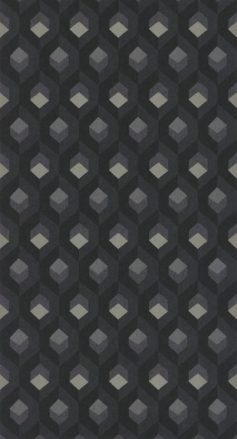 Tapeta Casadeco Helsinki HELS 8205 95 11 Hexacube Noir