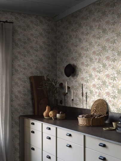 Boras Tapeter 3952 Essens Lindskog - tapeta w liście paproci