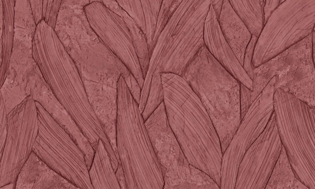 Arte 42520 Sculptura Piante Indian Red - tapeta imitująca tynk w liście