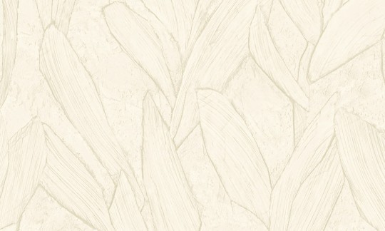 Arte 42522 Sculptura Piante Cream - tapeta imitująca tynk w liście