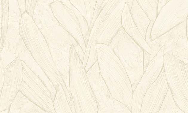 Arte 42522 Sculptura Piante Cream - tapeta imitująca tynk w liście