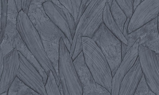 Arte 42527 Sculptura Piante Ink Blue - tapeta imitująca tynk w liście