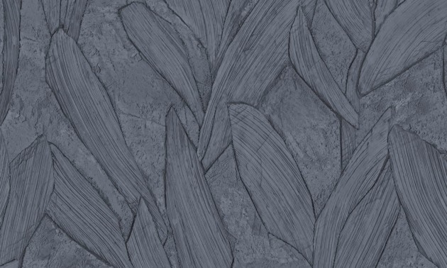 Arte 42527 Sculptura Piante Ink Blue - tapeta imitująca tynk w liście