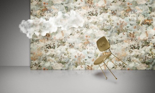 Arte MO4032 Moooi Wallcovering Memento Moooi Medley Dusk - tapeta zwierzęta w chmurach