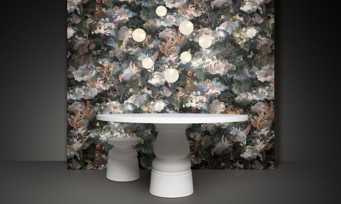 Arte MO4032 Moooi Wallcovering Memento Moooi Medley Dusk - tapeta zwierzęta w chmurach