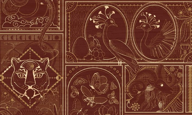 Arte MO4041 Moooi Wallcovering Memento Moooi Golden Tiger Jarrah - tapeta w zwierzęta