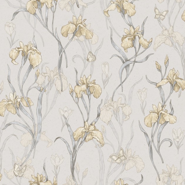 Sandberg S10136 Huset i Solen Iris Amber - tapeta w irysy