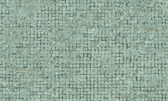 Arte 70511 Les Thermes Mosaico Teal - tapeta mozaika z metalicznym akcentem