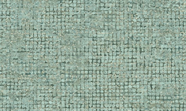 Arte 70511 Les Thermes Mosaico Teal - tapeta mozaika z metalicznym akcentem