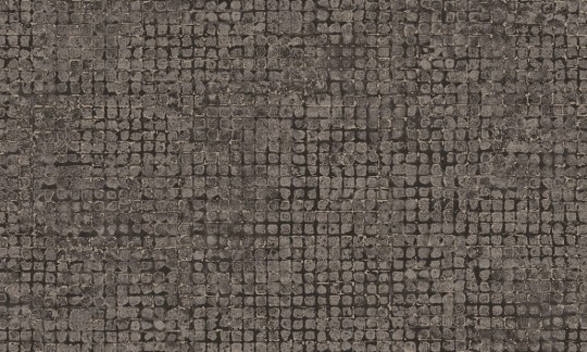 Arte 70515 Les Thermes Mosaico Charcoal - tapeta mozaika z metalicznym akcentem
