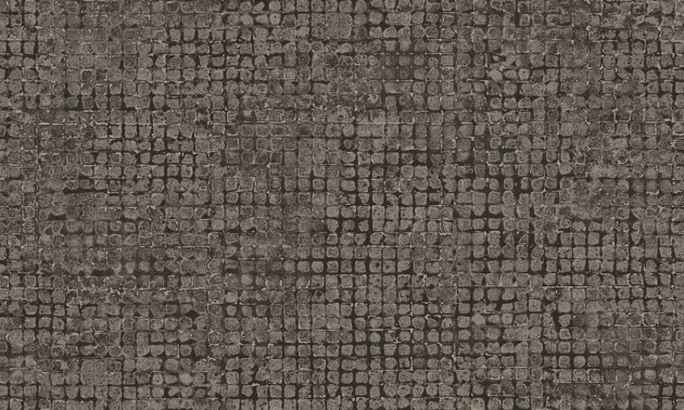 Arte 70515 Les Thermes Mosaico Charcoal - tapeta mozaika z metalicznym akcentem