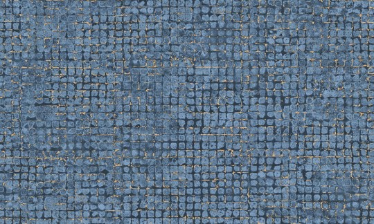 Arte 70516 Les Thermes Mosaico Blue Stone - tapeta mozaika z metalicznym akcentem