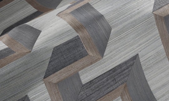 Arte 72700 Marqueterie Detour Silver Linen - tapeta geometryczna 3D