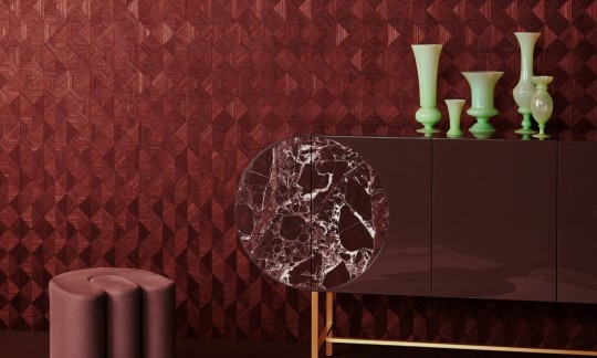 Arte 72760 Marqueterie Optique Beige - tapeta geometryczna 3D