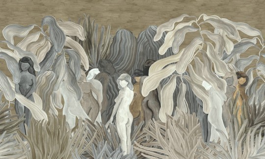 Arte 97721 Decors & Panoramiques Secret Sillhouettes Desert Dust - mural tajemnicze sylwetki