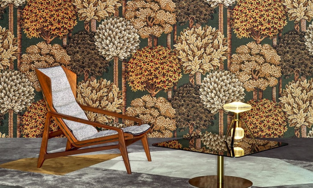 Arte 97702 Decors & Panoramiques Mont Royal Green Golds - mural egzotyczny