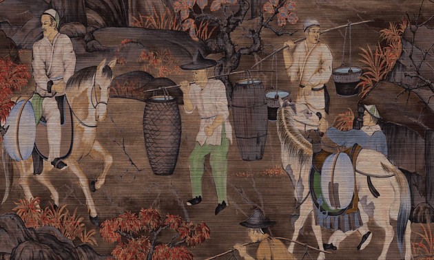 Arte 97691 Decors & Panoramiques Toile de Tibet Rust - mural z krajobrazem Tybetu