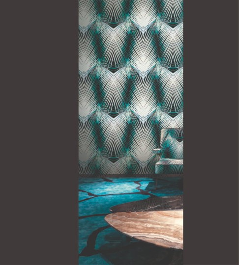 Roberto Cavalli RC17006 No.6 - tapeta w liście