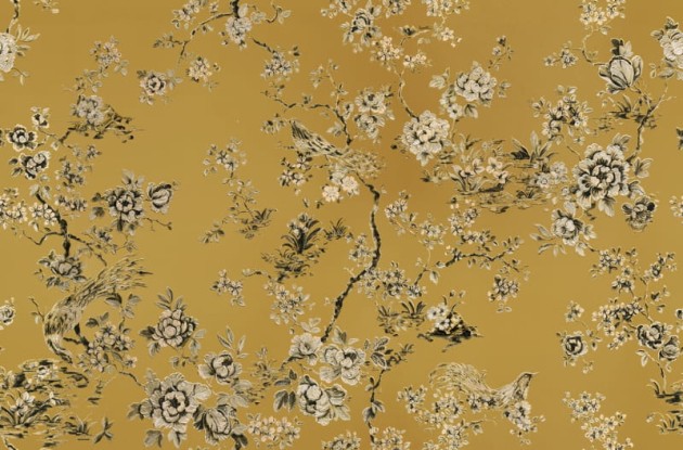 Roberto Cavalli RC19042 No.8 Gold Foil Base - tapeta w kwiaty