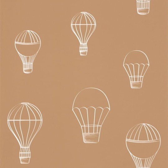 Caselio 103462025 Autour Du Monde Voyager Camel - tapeta latające balony