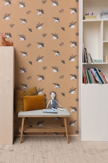 Caselio 103536009 Autour Du Monde Contempler Bleu Grise - tapeta w lisy