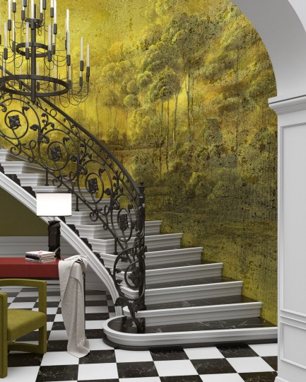 Wonderwall 35 0493 01 Terre - mural las i jezioro