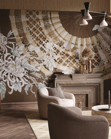 Wonderwall 35 0715 06 Fan - mural wachlarz