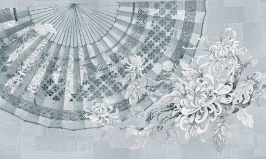 Wonderwall 35 0715 02 Fan - mural wachlarz