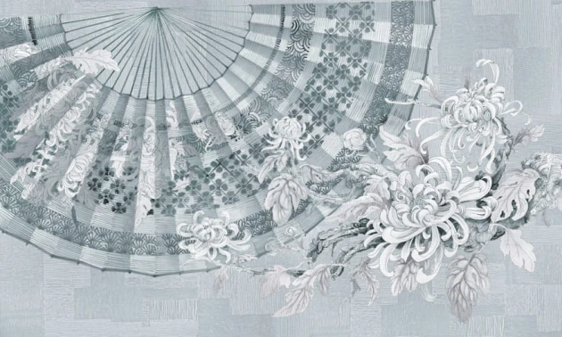 Wonderwall 35 0715 02 Fan - mural wachlarz