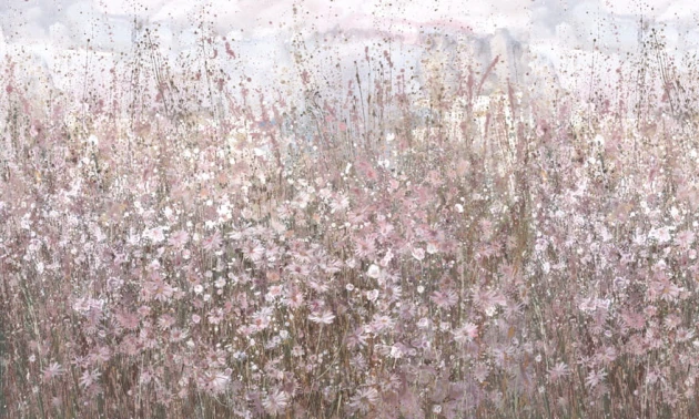 Wonderwall 35 0539 05 Spray - mural z motywem łąki w akwarelowym wydaniu