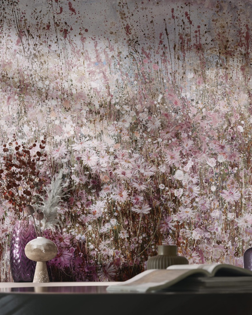 Wonderwall 35 0538 08 Spray - mural z motywem łąki w akwarelowym wydaniu