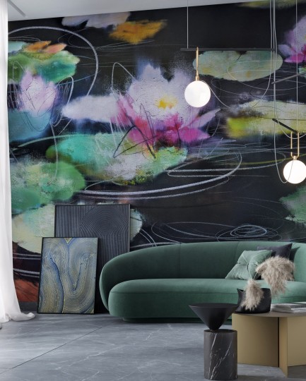 Wonderwall 35 0536 00 Lake - mural lilie wodne